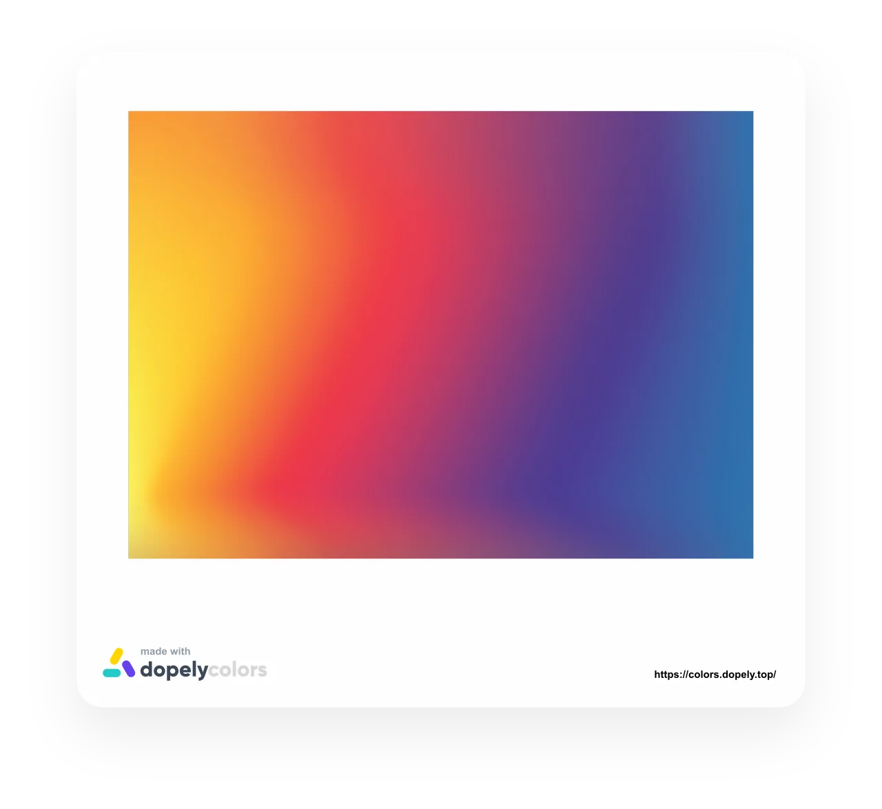a mesh gradient contains yellow, orange, red, purple and blue with adobe illustrator